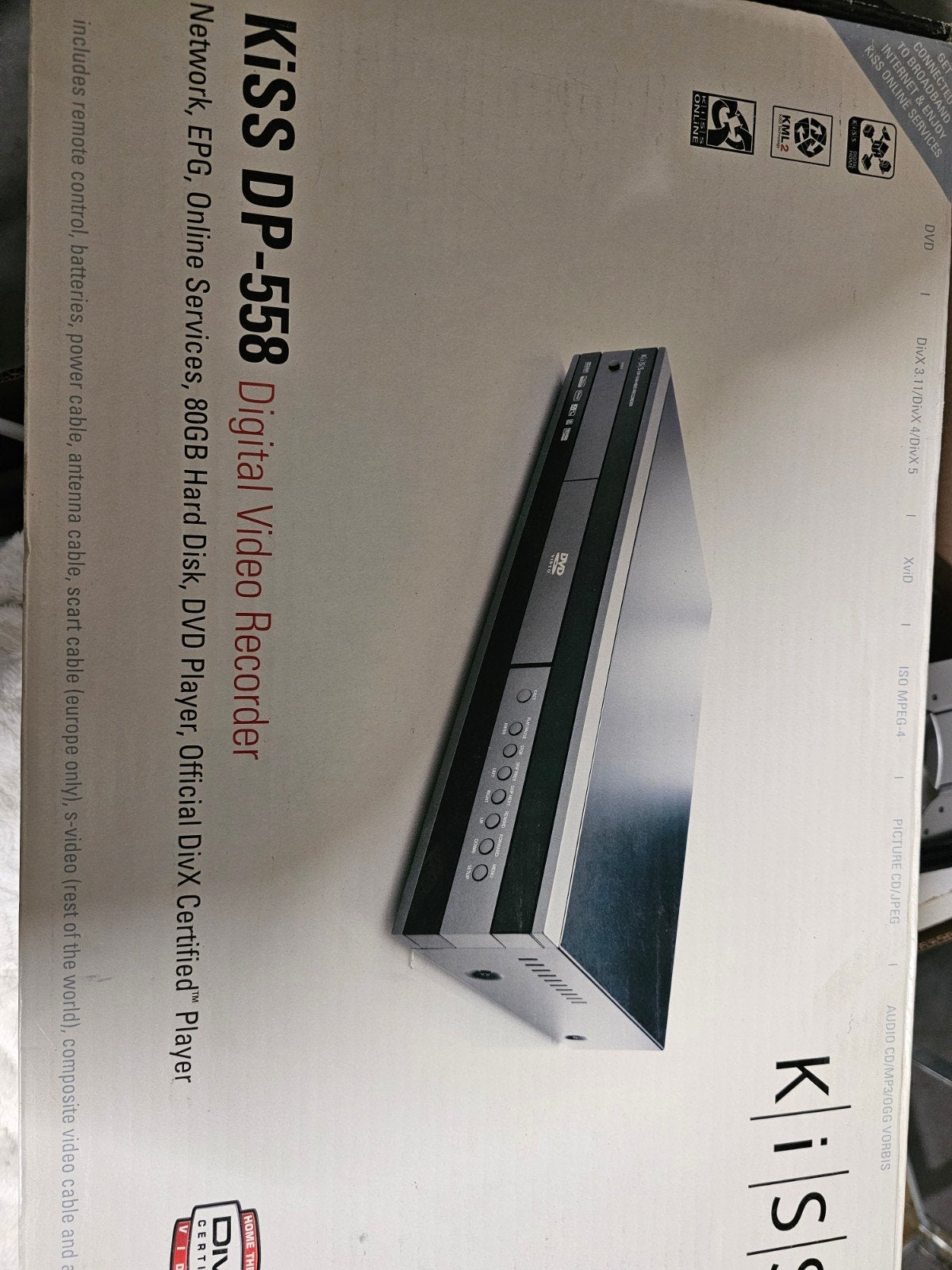 Kiss Multimedia DP-558 Digital Video Recorder, Audio, Tv en Foto, Dvd-spelers, Ophalen of Verzenden, Nieuw, Overige merken