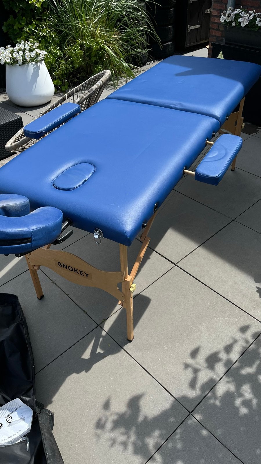 Opvouwbare Massagetafel - Blauw, Inclusief Draagtas, Ophalen, Zo goed als nieuw, Massagetafel