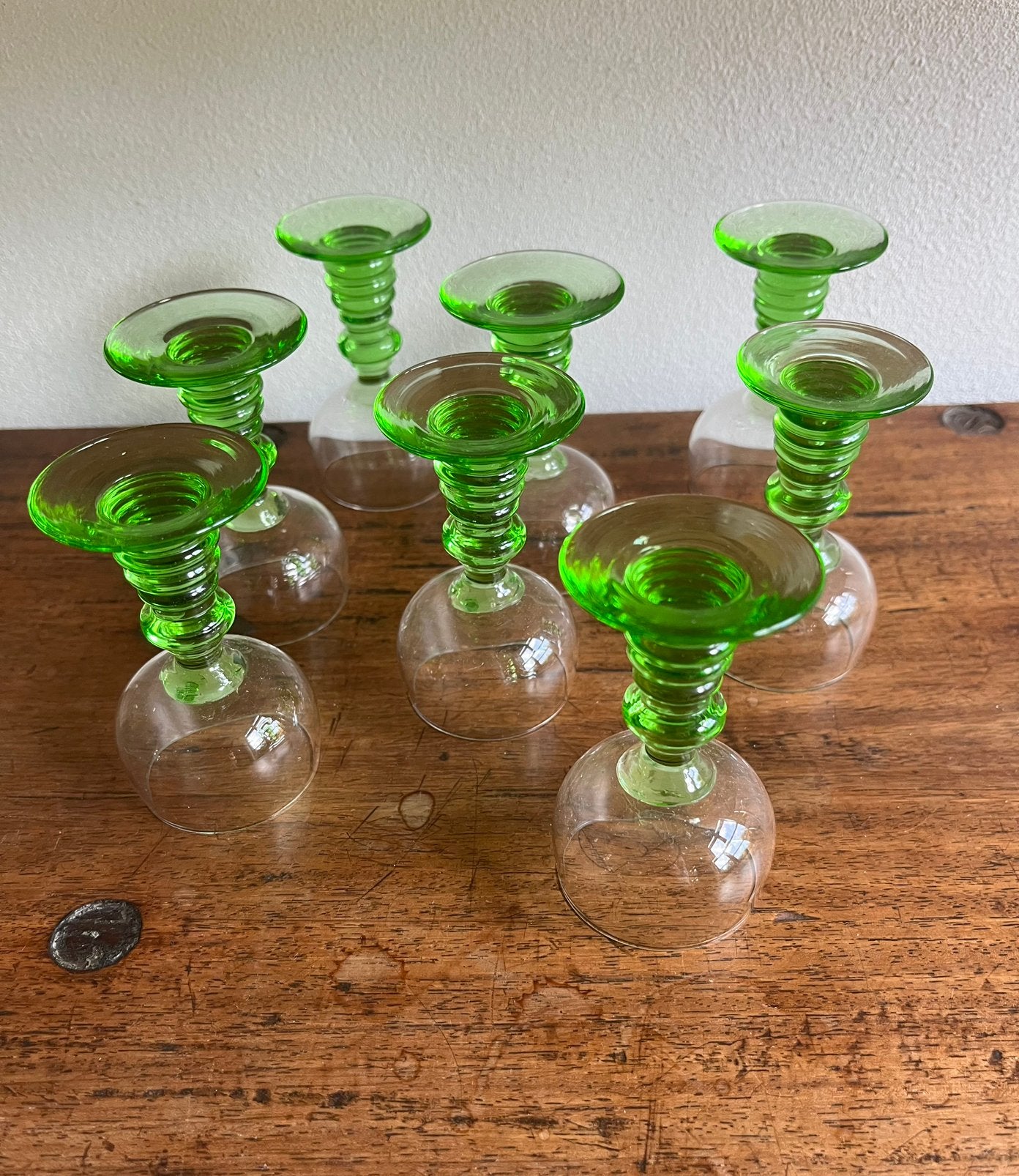 Vintage roemer likeurglaasjes 8 stuks, Ophalen of Verzenden