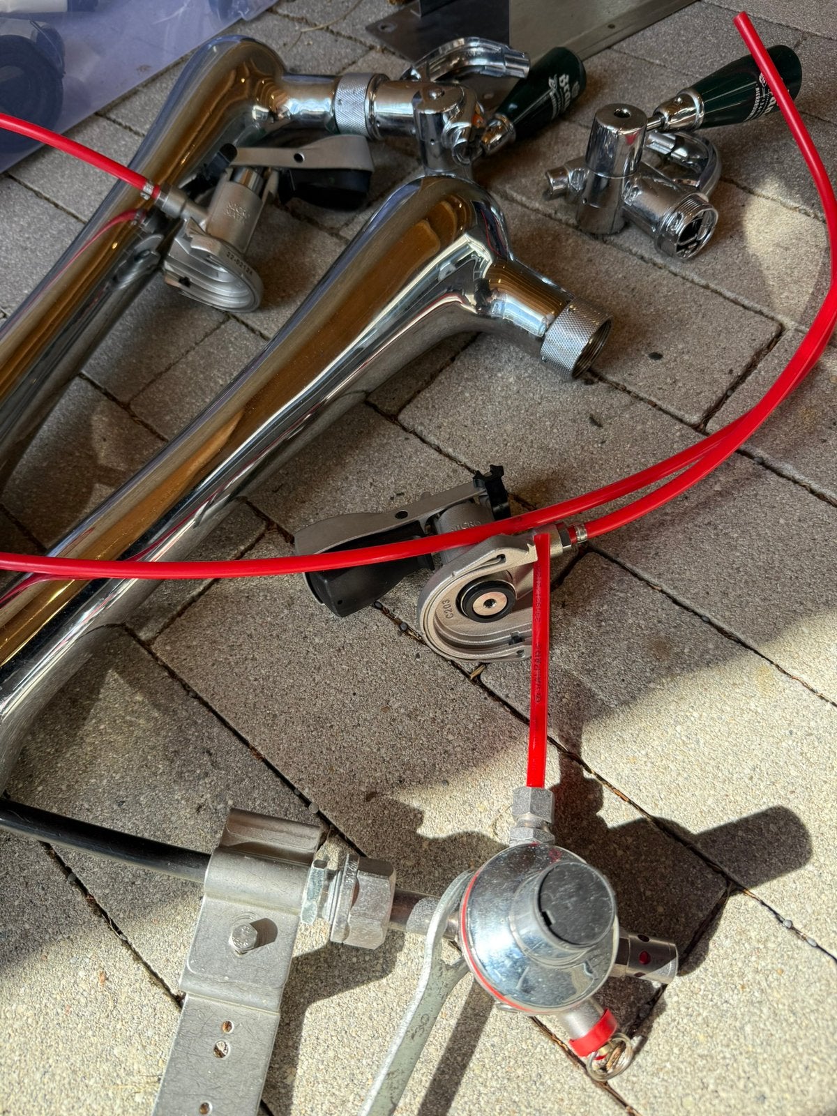 Biertap davidtap tapzuilen lekblad met waterbak, Ophalen of Verzenden, Zo goed als nieuw, Kraan