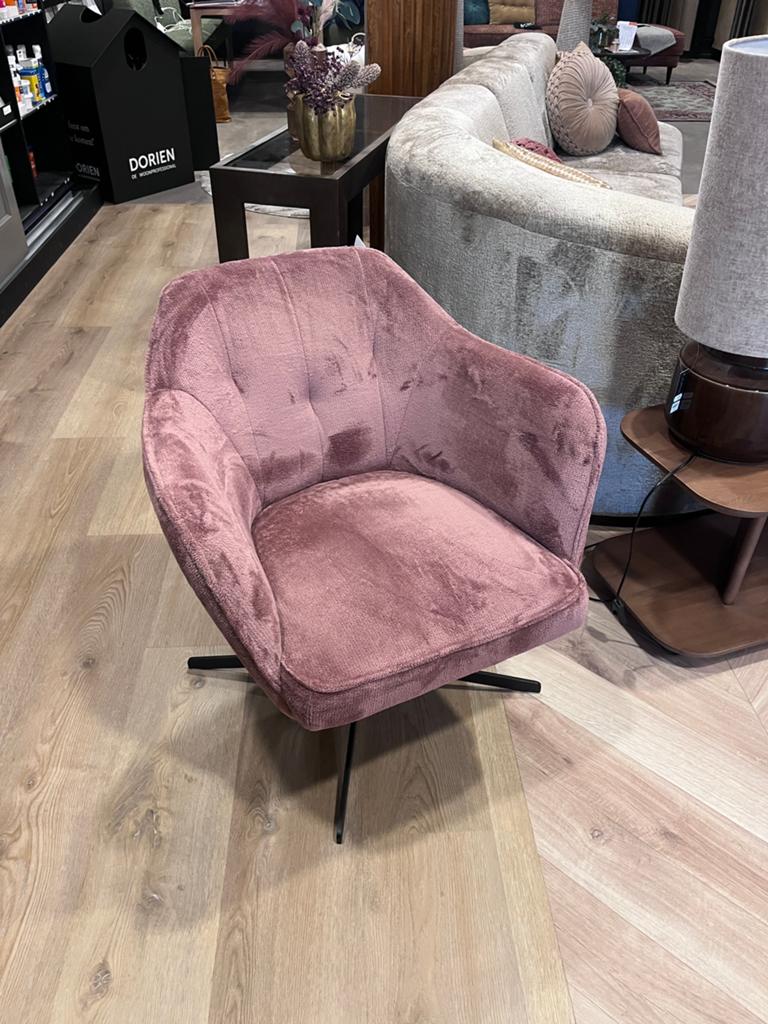 Leuke roze draaifauteuil, Ophalen, Nieuw, 75 tot 100 cm, Stof