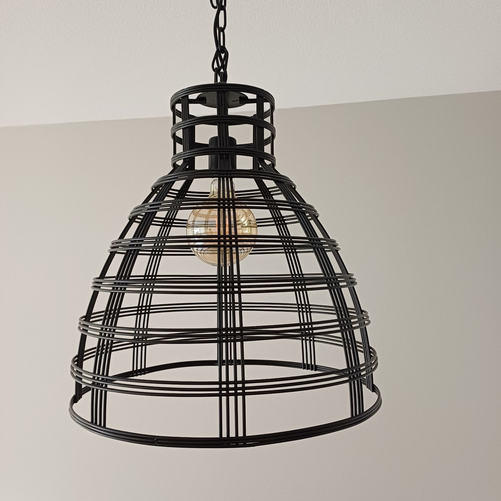 ETH Hanglamp Molfetta 05-HL4421-30 Zwart, Ophalen, Gebruikt, E27 (groot), Metaal