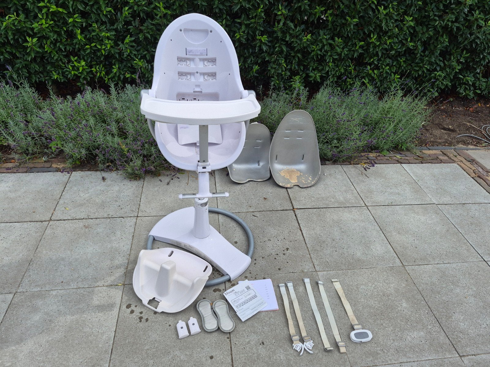 Bloom Fresco kinderstoel met accessoires, Ophalen, Gebruikt, Meegroeistoel, Afneembaar eetblad