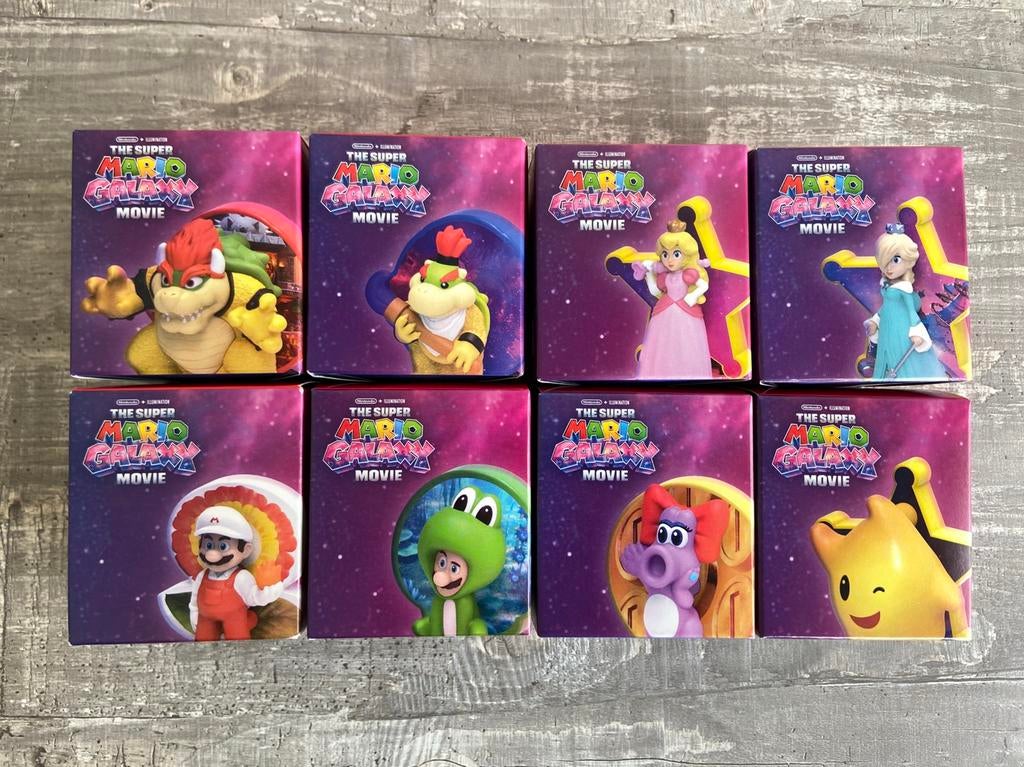 super mario galaxy movie toys mcdonald's happy meal, Verzenden, Nieuw
