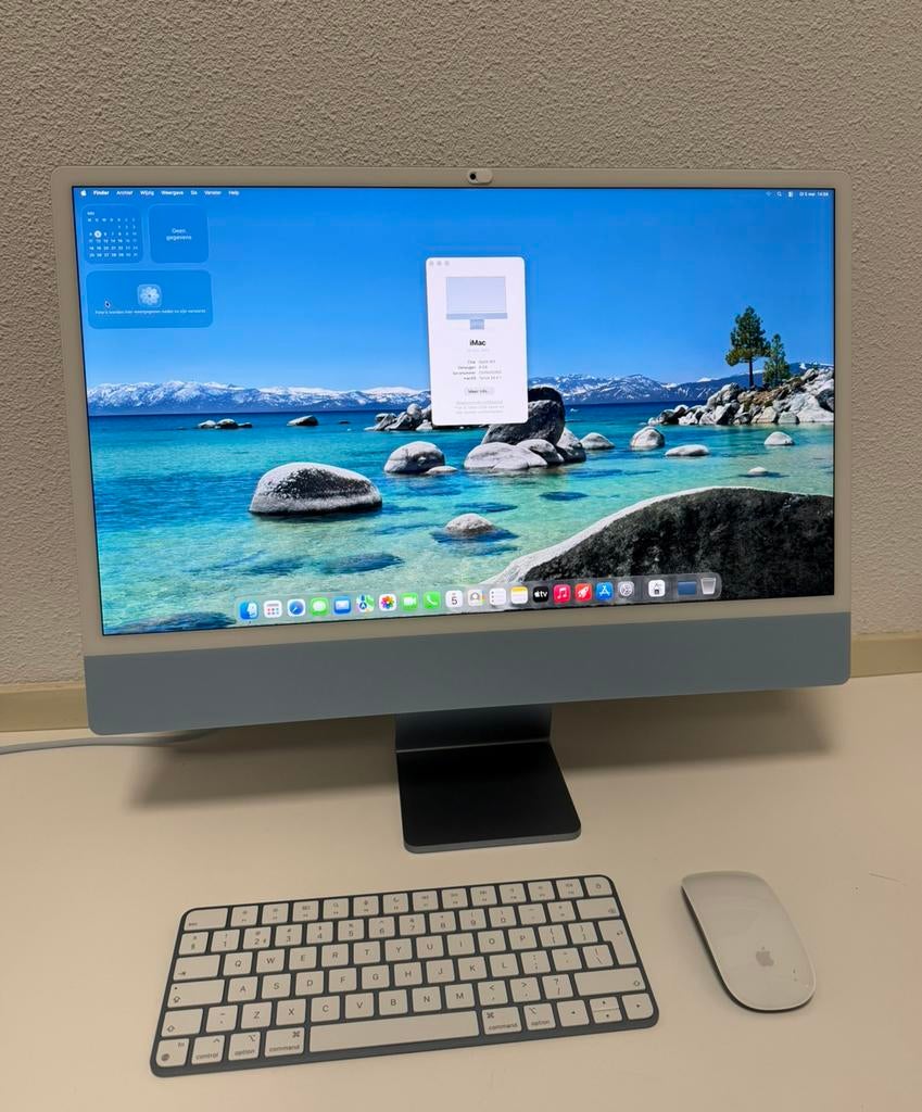 Apple iMac 24 inch M3 chip | 256GB SSD | 8 core | Garantie, Computers en Software, Apple Desktops, Ophalen, Apple, IMac, 24 inch