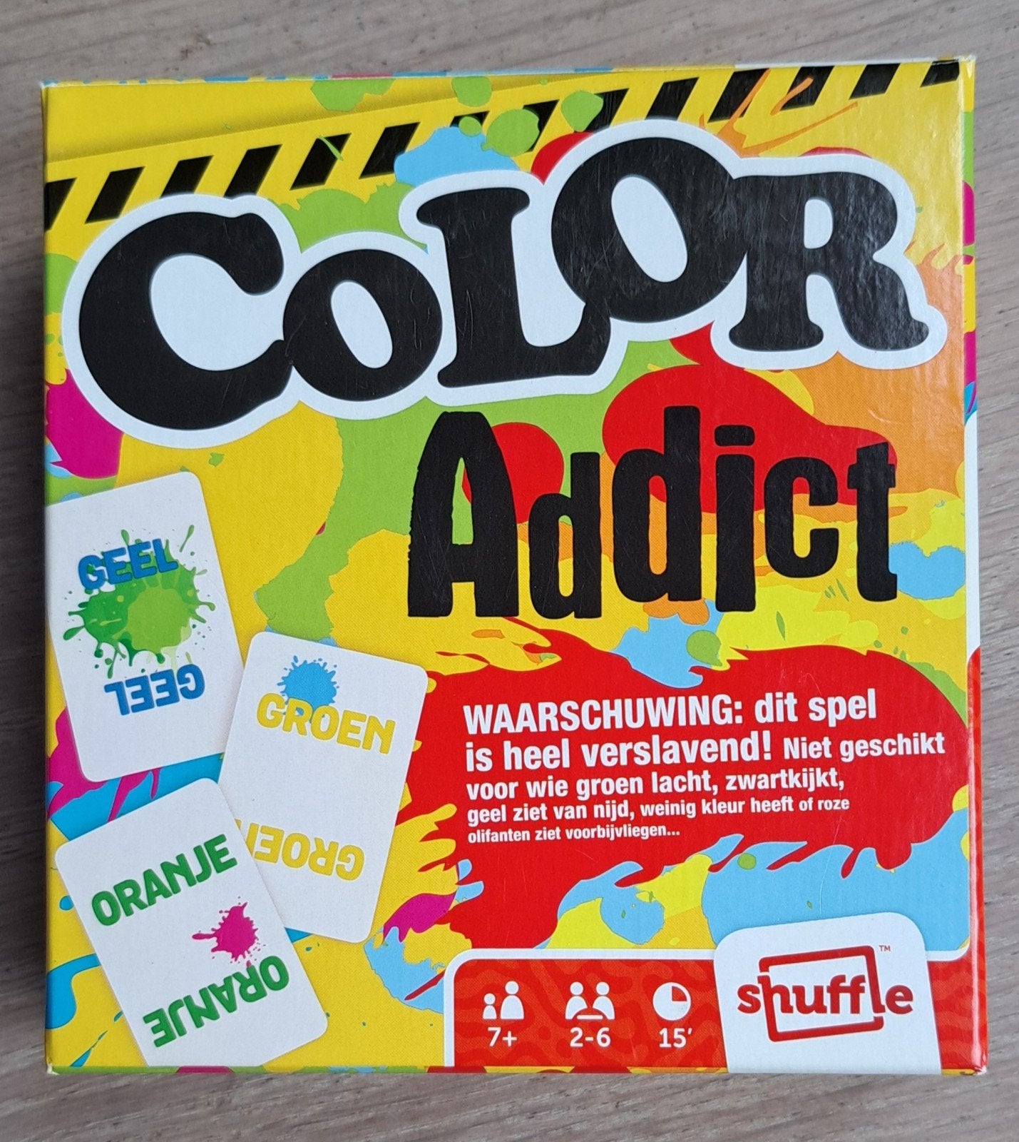 Color Addict Kaartspel - Snel en Verslavend Kleurenspel, Ophalen of Verzenden, Zo goed als nieuw