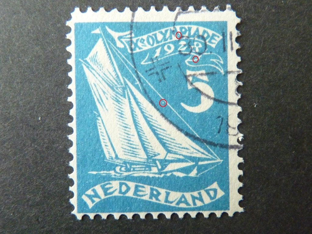 plaatfout 215 , gestempeld., Ophalen of Verzenden, T/m 1940, Gestempeld