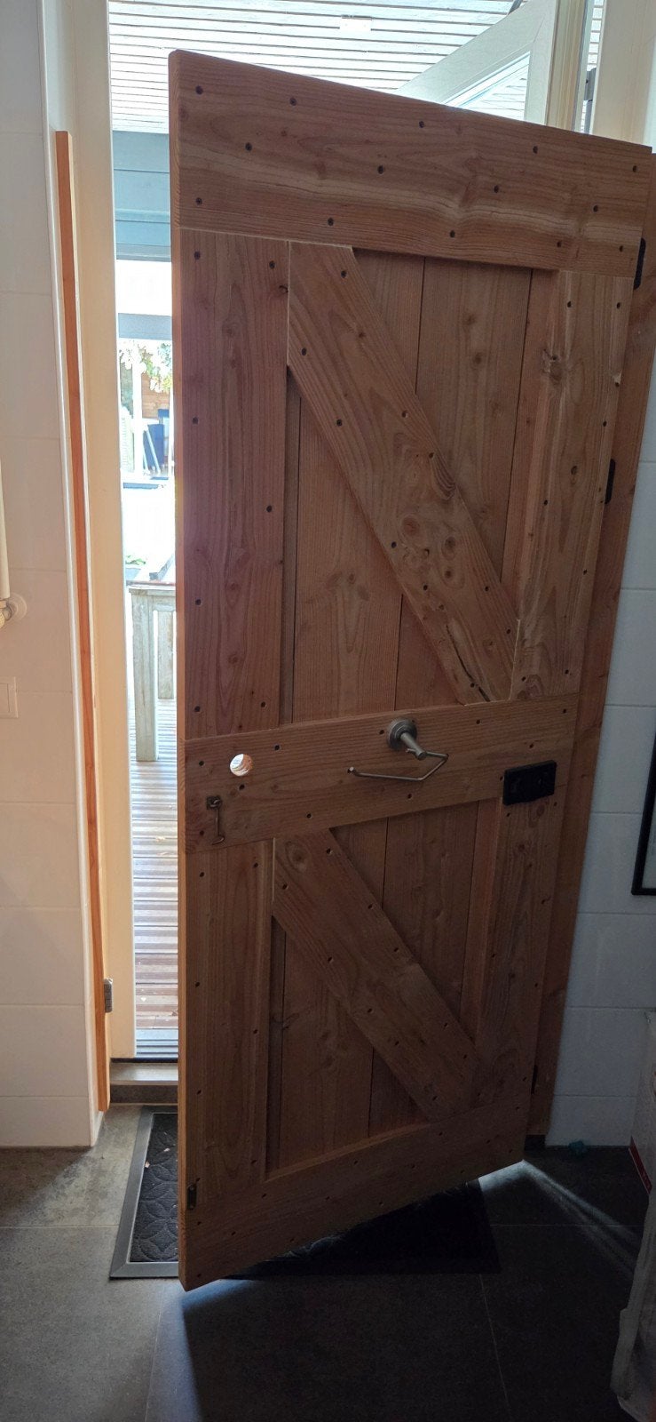 Massieve houten binnendeuren - Rustieke stijl, Doe-het-zelf en Verbouw, Deuren en Horren, Ophalen, Gebruikt, Minder dan 80 cm