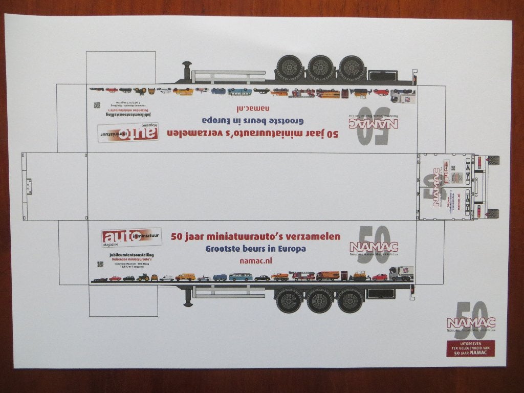 NAMAC 50 jaar bouwplaten Volvo trekker + oplegger, Ophalen of Verzenden, Nieuw, Volvo