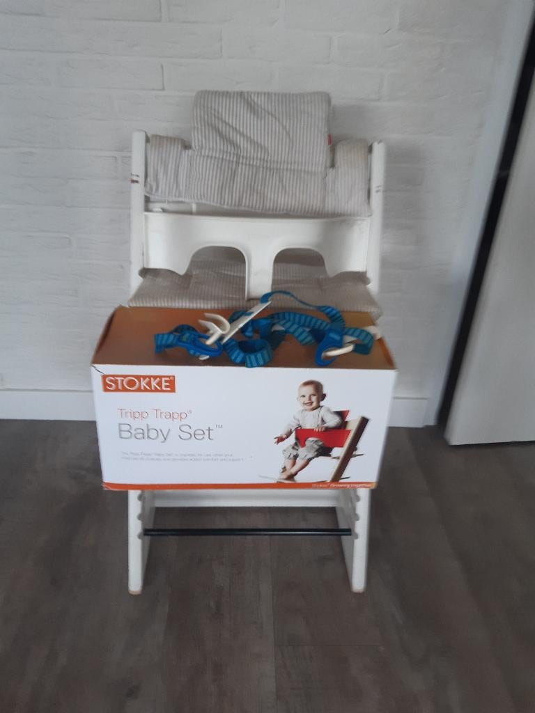 stokke tripp trapp inclusief babyset, Ophalen, Gebruikt, Meegroeistoel, Gordel(s)