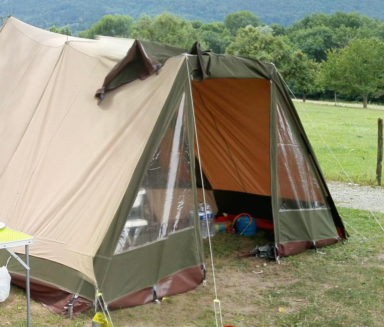 Stoere piramide tent, Caravans en Kamperen, Tenten, Ophalen, Zo goed als nieuw, Tot en met 4