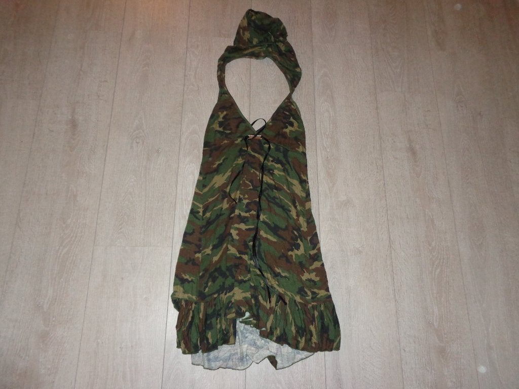 legerprint jurkje met capuchon van DENNY ROSE, maat S, Kleding | Dames, Meerkleurig, Ophalen of Verzenden, Maat 36 (S), Gedragen