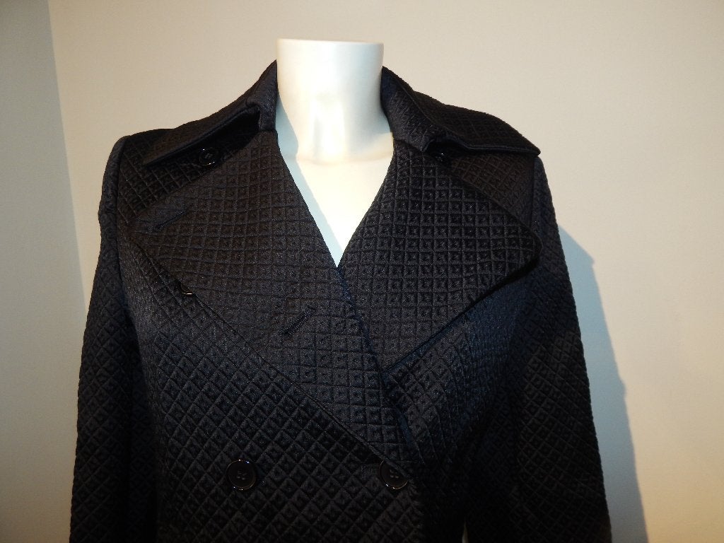 Armani emporio tussen trenchcoat dun gevoerd motief M, Verzenden, Zwart, Zo goed als nieuw, Armani
