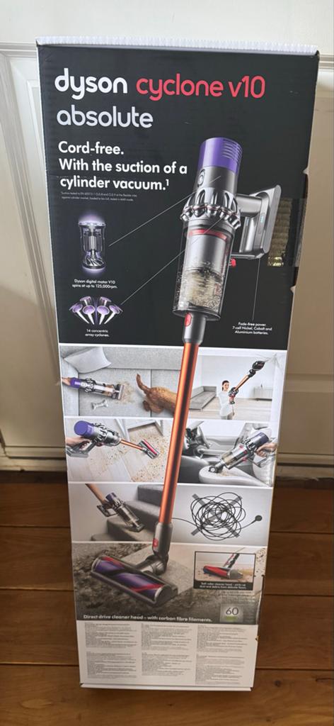 Dyson V10 Absolute Draadloze Steelstofzuiger, Witgoed en Apparatuur, Stofzuigers, Ophalen, Draadloos, Zo goed als nieuw, Dyson