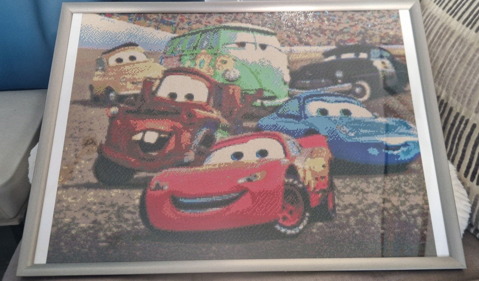 Cars - Bliksem McQueen en vrienden (Diamond Painting), Ophalen, 50 – 75, Overige typen, Zo goed als nieuw