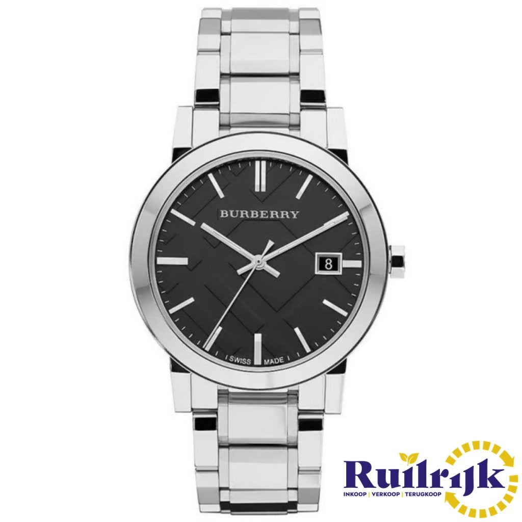 Burberry BU9001 Unisex Black Steel horloge - Nieuw, Burberry, Nieuw, https://www.burberry.com/contact-us/, Horseferry House, Horseferry Road, London SW1P 2AW, Verenigd Koninkrijk