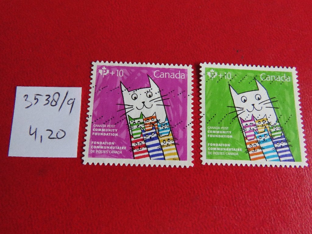 canada 3538/9, Ophalen of Verzenden, Gestempeld, Noord-Amerika