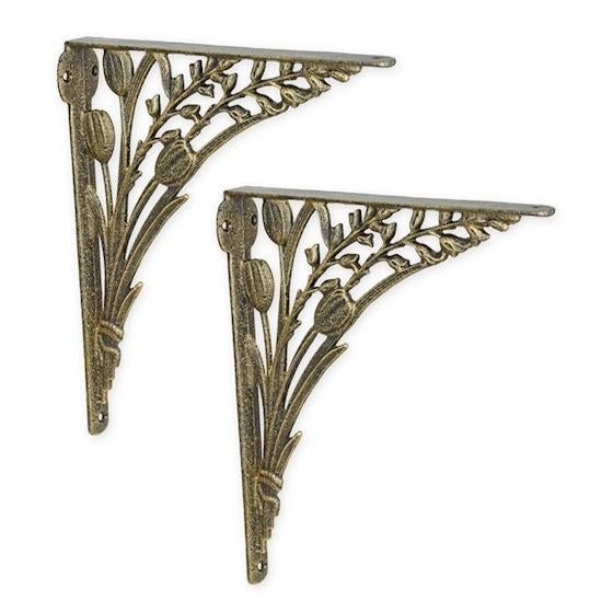 Plankdragers set Tulpen 31,6x26 gietijzer, Verzenden