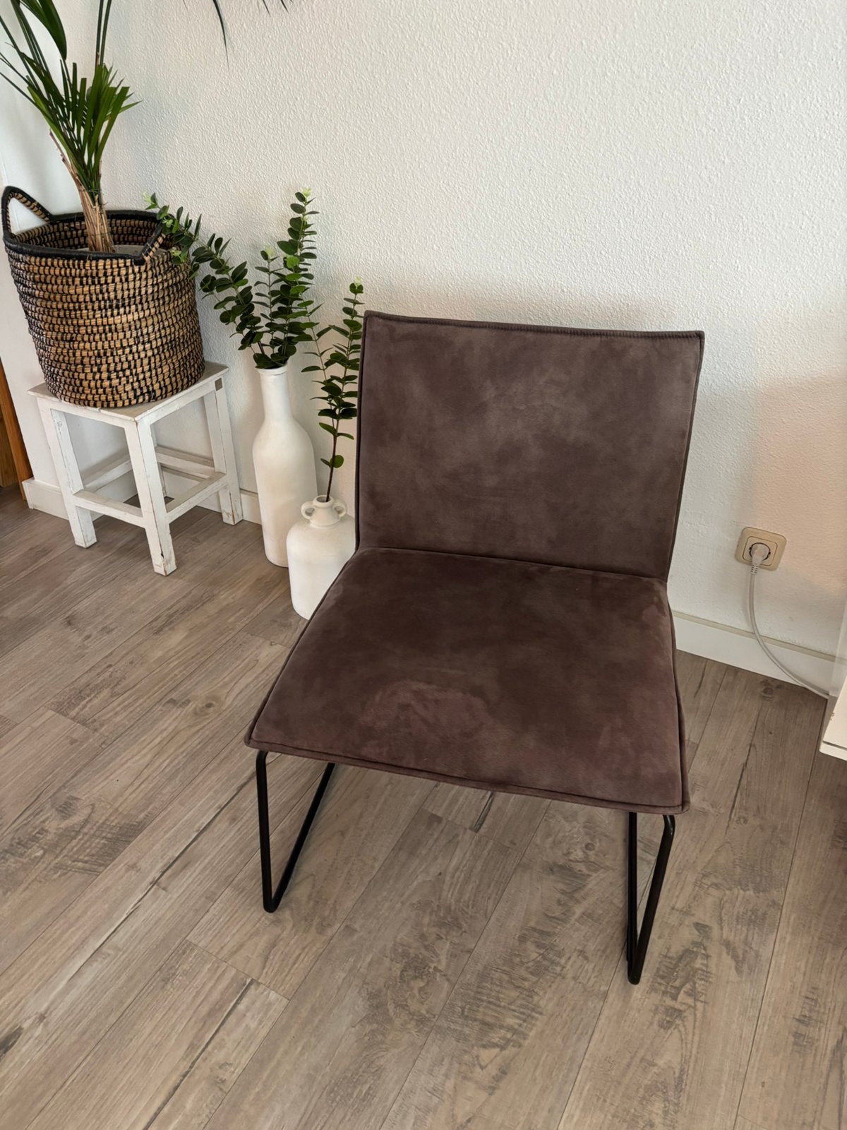 Zgan Moderne fauteuil van Goossens taupe kleur, Ophalen, Zo goed als nieuw, Stof