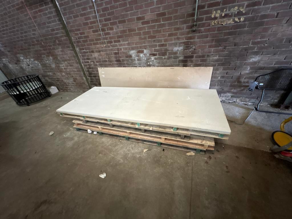 3 gipsplaten, Doe-het-zelf en Verbouw, Platen en Panelen, Ophalen, Zo goed als nieuw, Overige materialen, Minder dan 20 mm