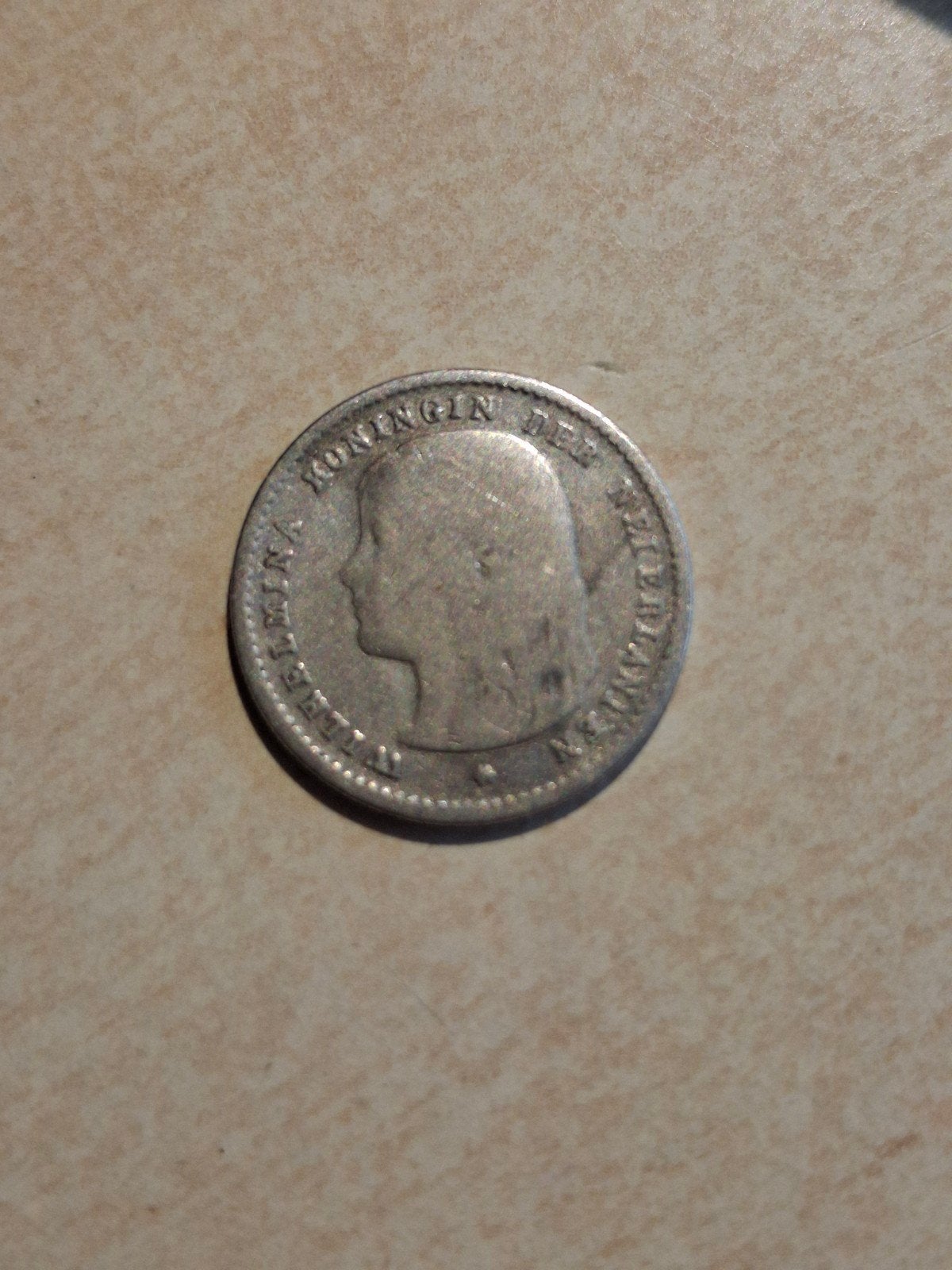 zilveren dubbeltje uit 1896, Ophalen of Verzenden, Zilver
