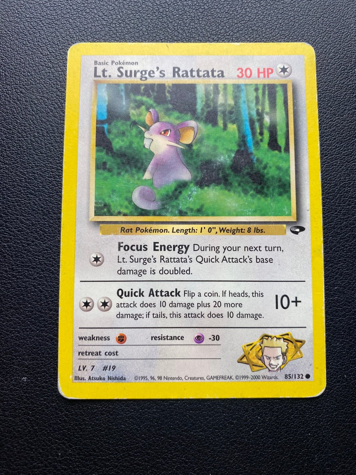 Lt. Surge’s Rattata - Gym Challenge - 85/132 - Pokemon, Ophalen of Verzenden, Zo goed als nieuw