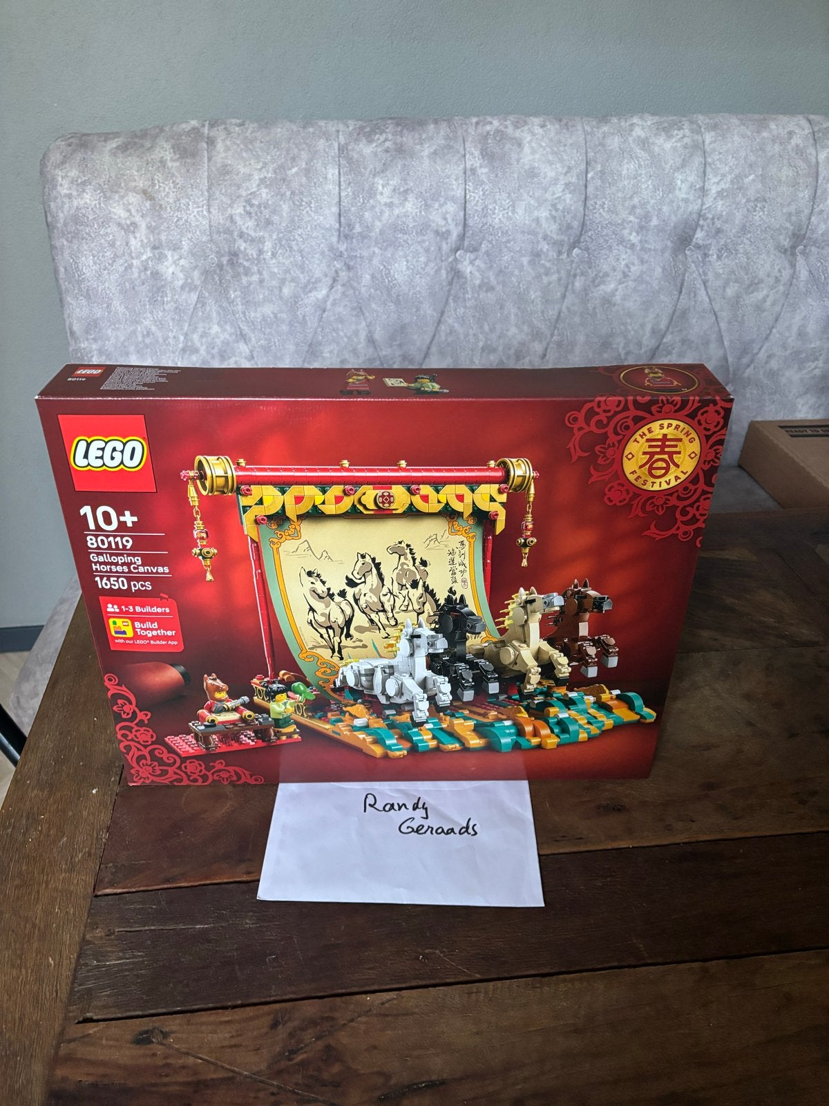 Lego 80119 Galopperende Paarden Canvas - Nieuw in doos, Overige thema's, Lego, Nieuw, Ophalen of Verzenden