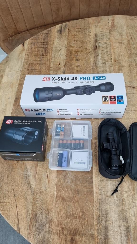 ATN X-Sight 4K PRO, 3-14x dag/nacht kijker, incl. ABL 1000, Ophalen