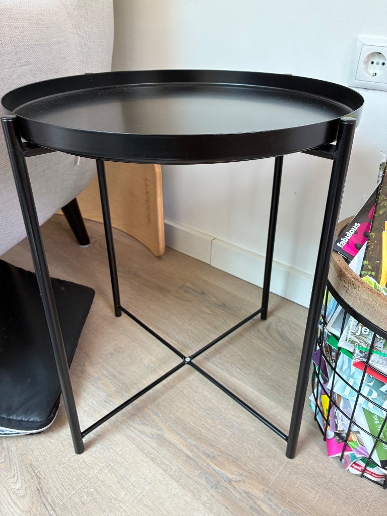 IKEA tafeltje gladom, Minder dan 55 cm, Rond, Zo goed als nieuw, Ophalen