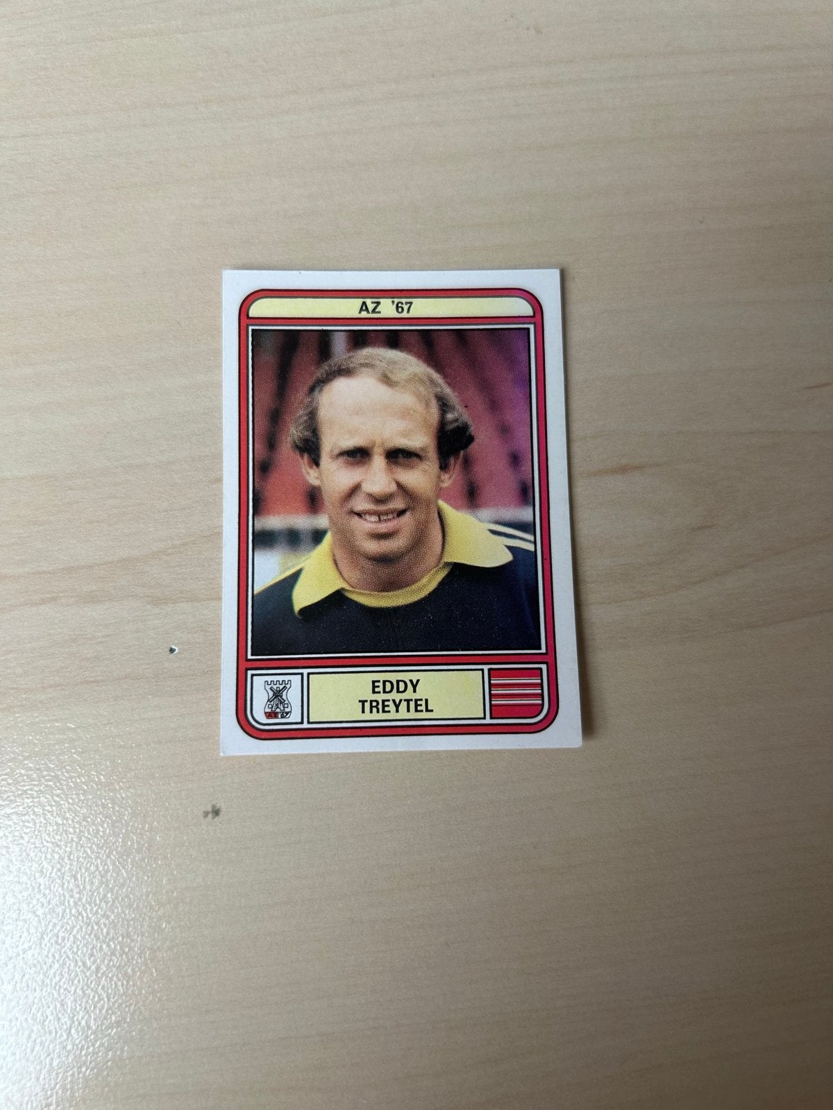 Panini Voetbal 80 Eddy Treytel AZ '67 Plaatje, Ophalen of Verzenden, Zo goed als nieuw, Sticker