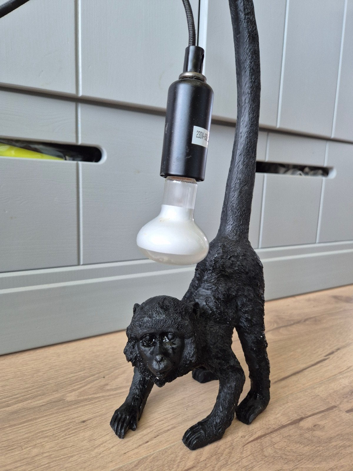 Aap lampje, Huis en Inrichting, Zwart, Ophalen, Zo goed als nieuw