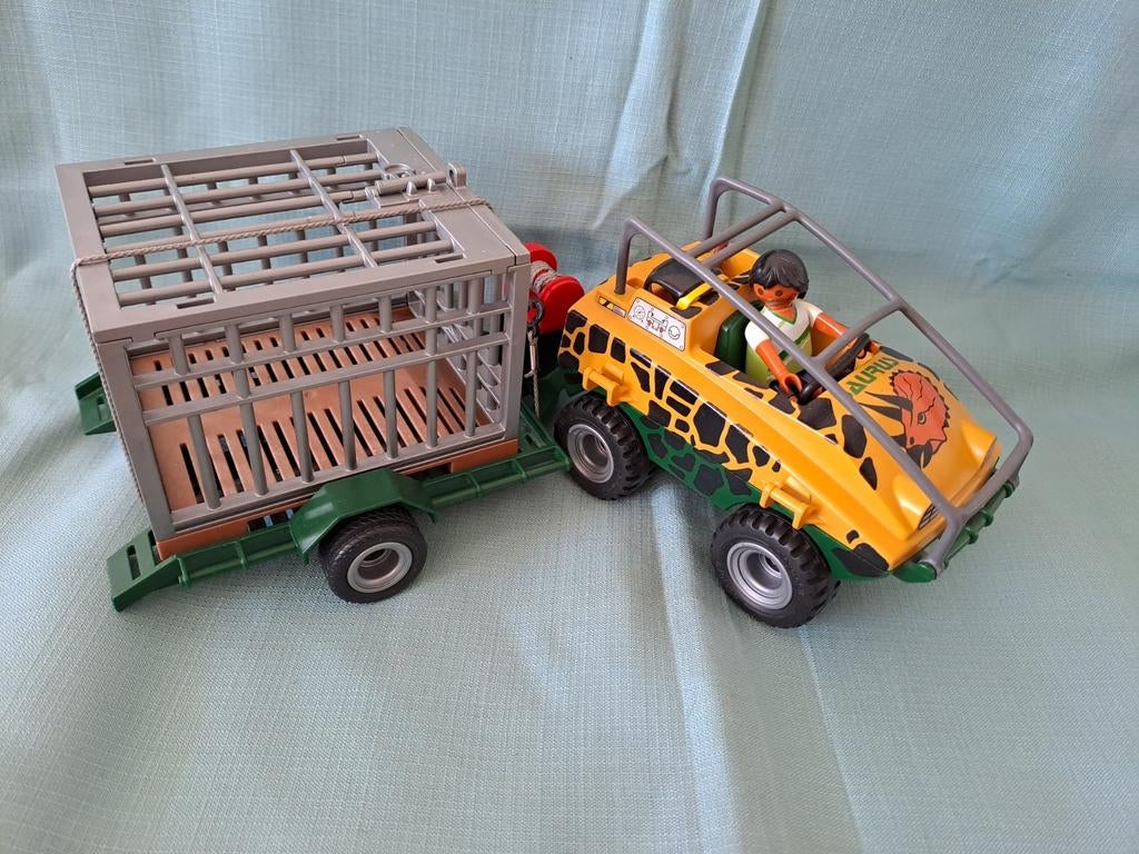 Playmobil Saurus Trailer met Kooi en Slot, Ophalen of Verzenden, Gebruikt, Complete set