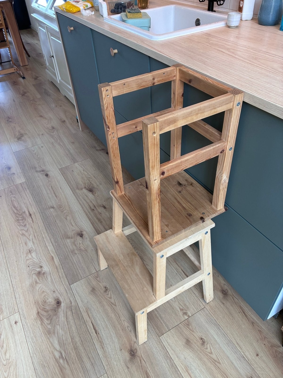 Houten Leertoren Montessori, Kinderen en Baby's, Kinderstoelen, Ophalen, Gebruikt, Overige typen