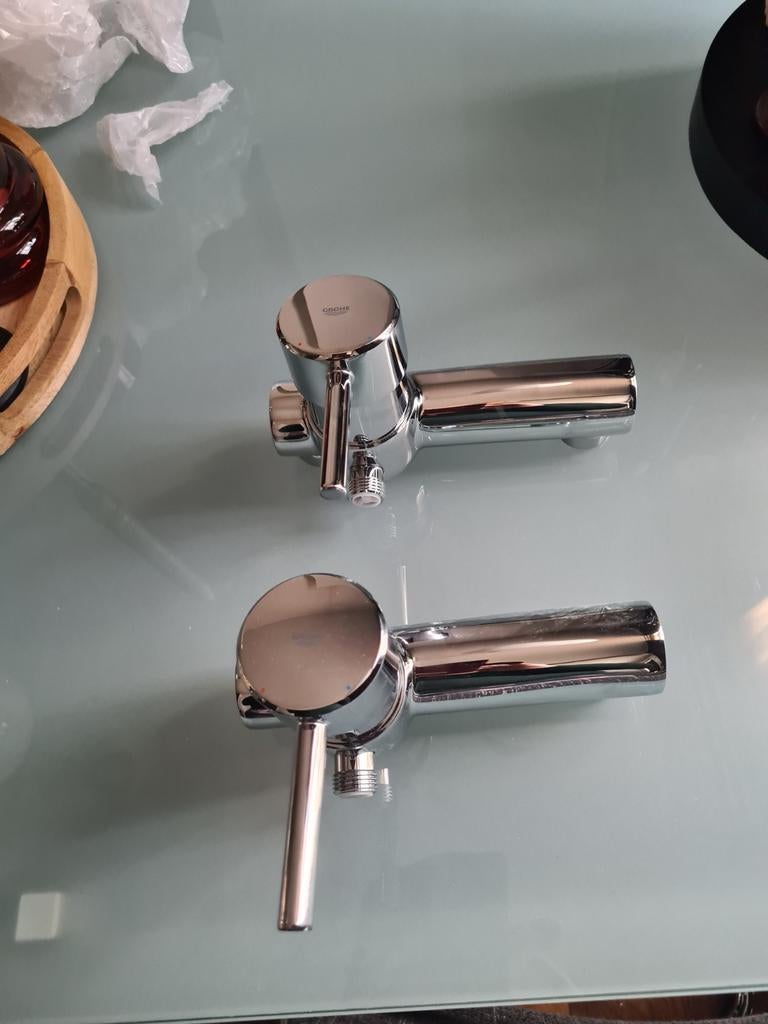 Grohe  Chrome douch kranen zie beschrijving, Ophalen, Nieuw, Chroom, Douche