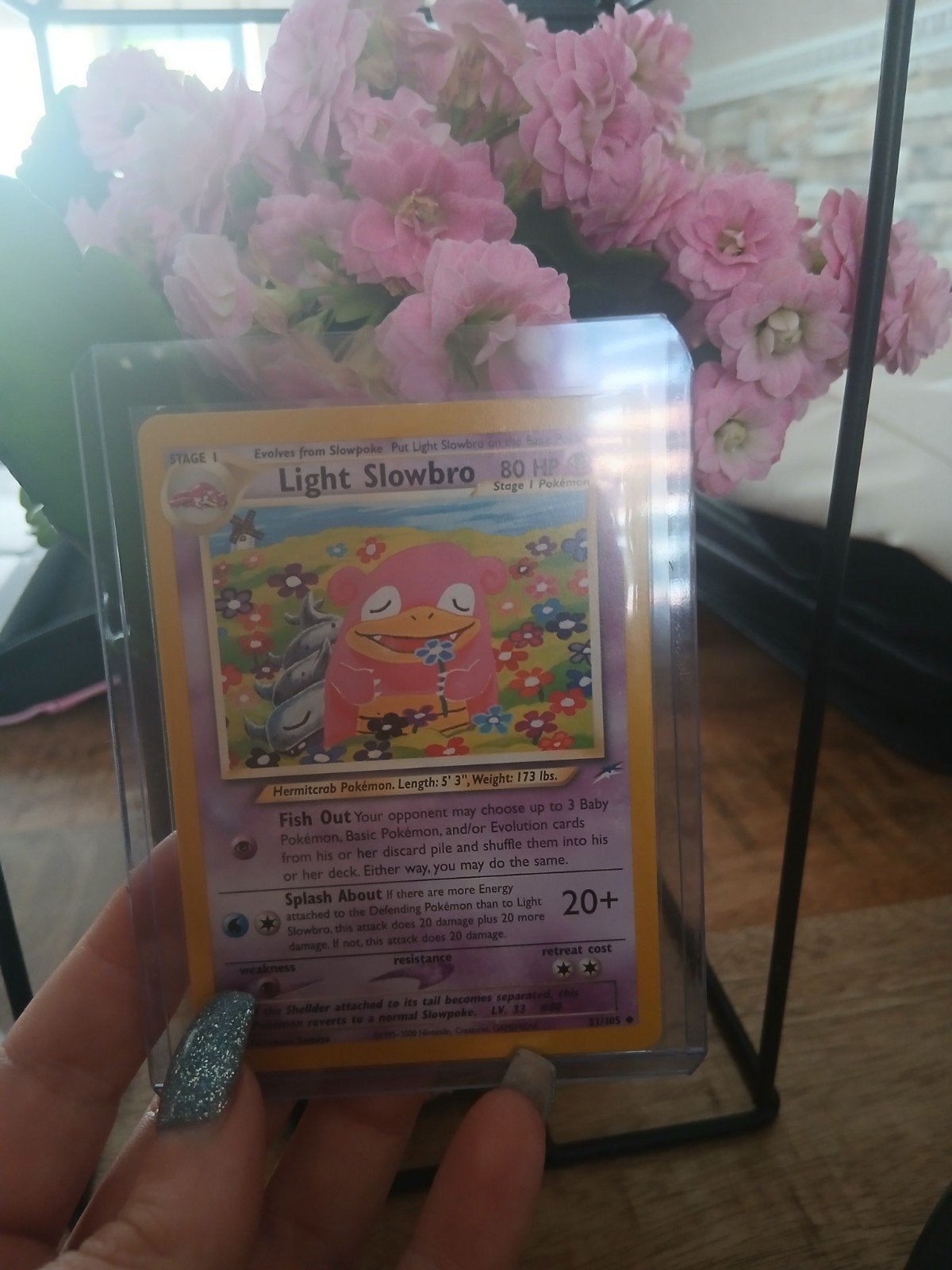 Pokemonkaart light slowbro 51/105, Ophalen of Verzenden