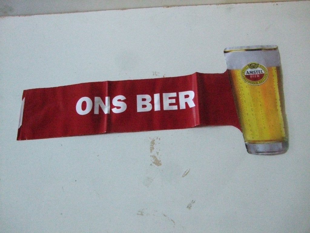 Amstel plastic opblaashamer (nr.1), Verzamelen, Biermerken, Nieuw, Overige typen, Amstel, Ophalen of Verzenden