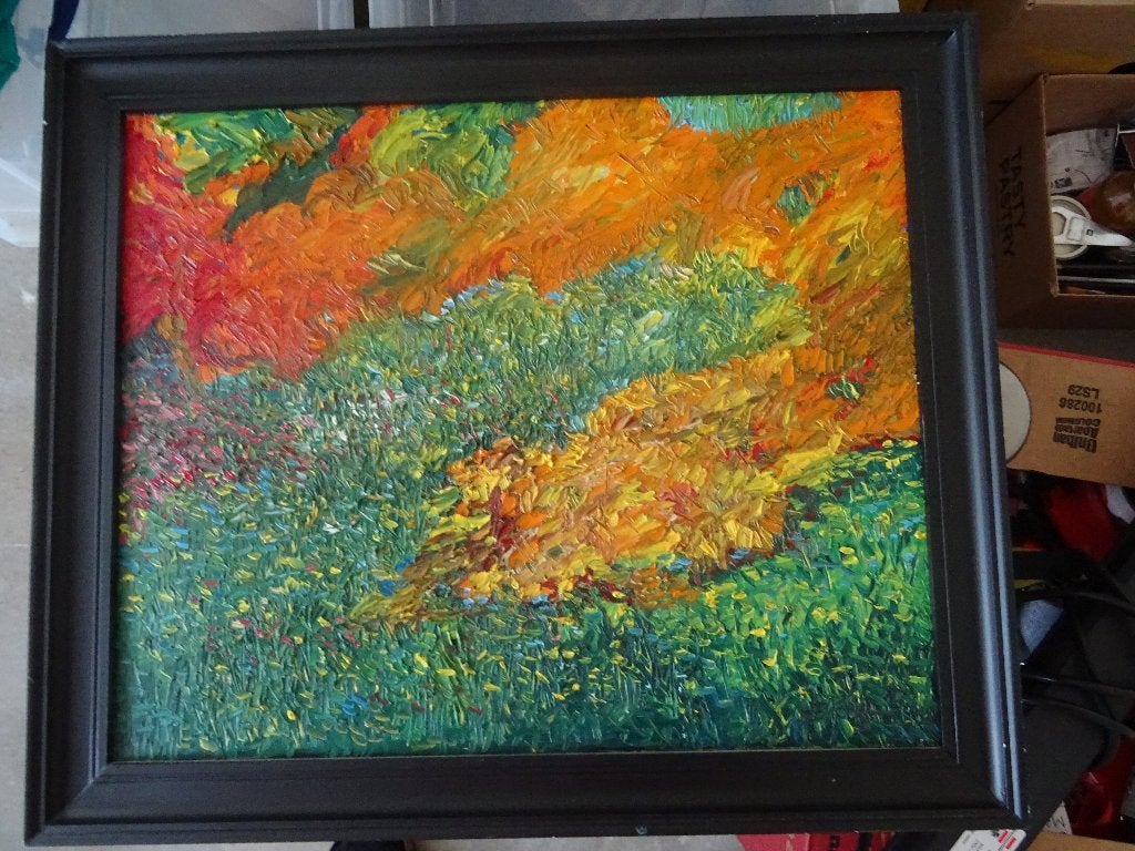 Schilderij  van HE Ledderman, Ophalen