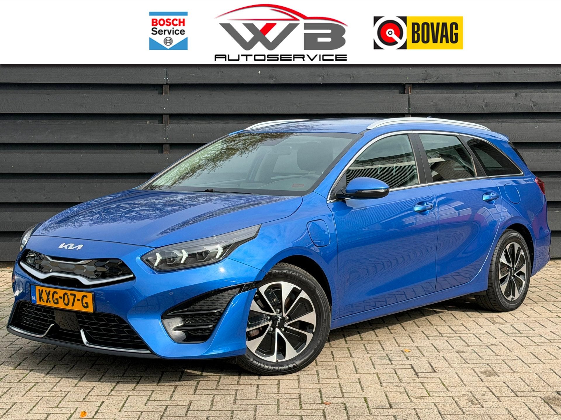 Kia Ceed Sportswagon 1.6 GDI PHEV DynamicLine I Camera I Dod, Auto's, Dealer onderhouden, Gebruikt, Zwart, Blauw
