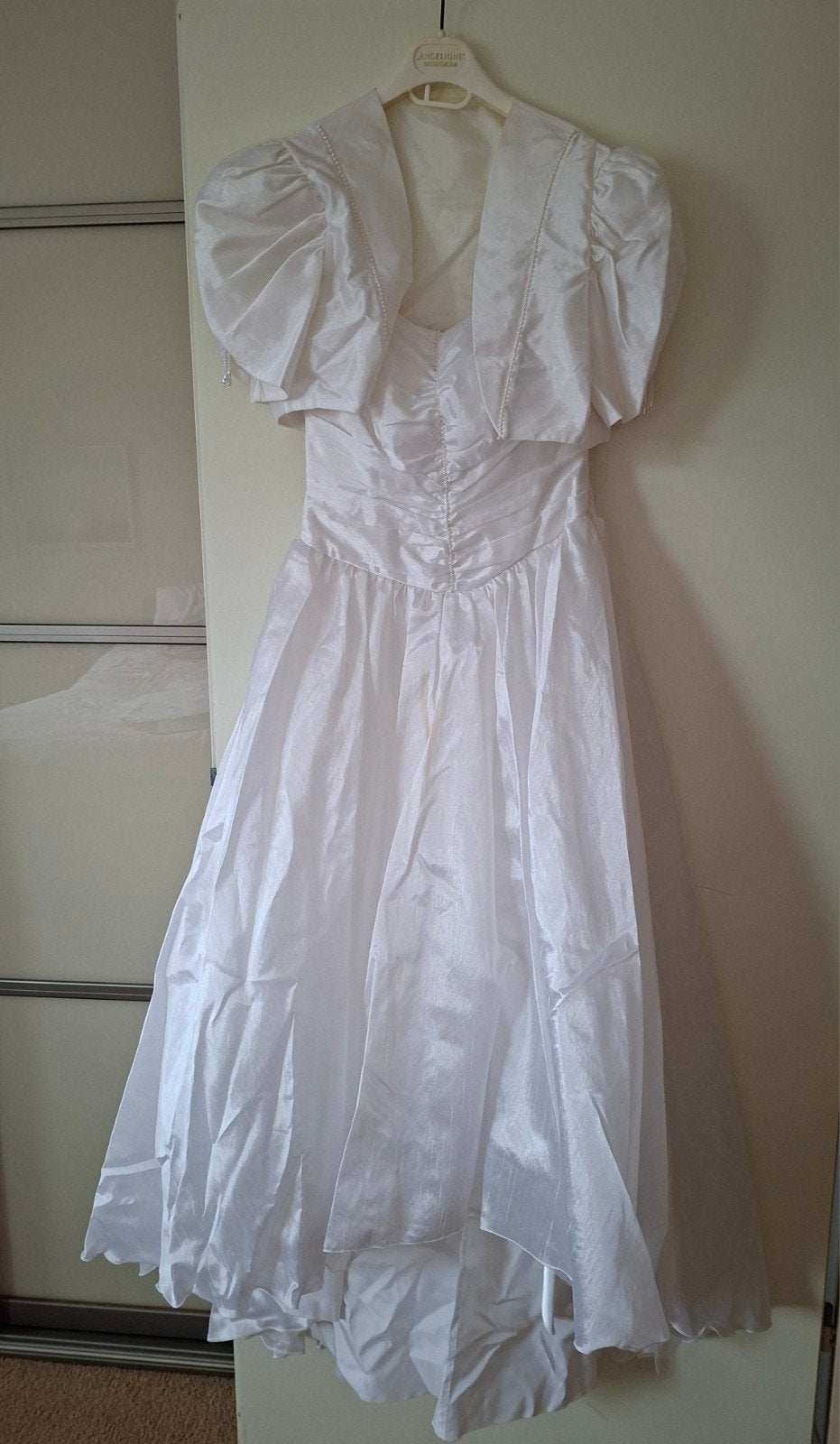 Witte Trouwjurk met Bolero, Trouwjurk, Wit, Ophalen of Verzenden, Onbekend