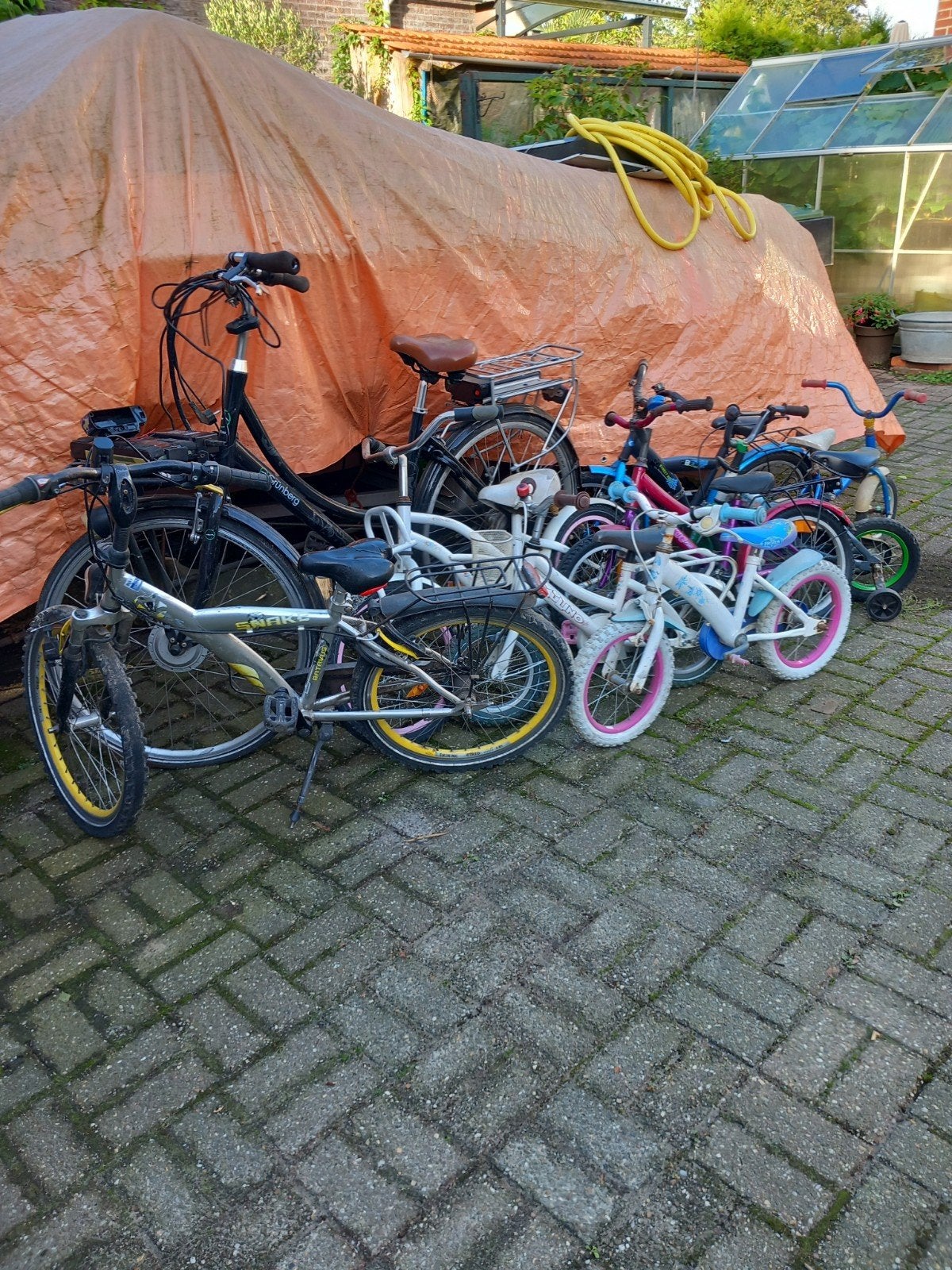 partij fietsen, Fietsen en Brommers, Ophalen, Gebruikt