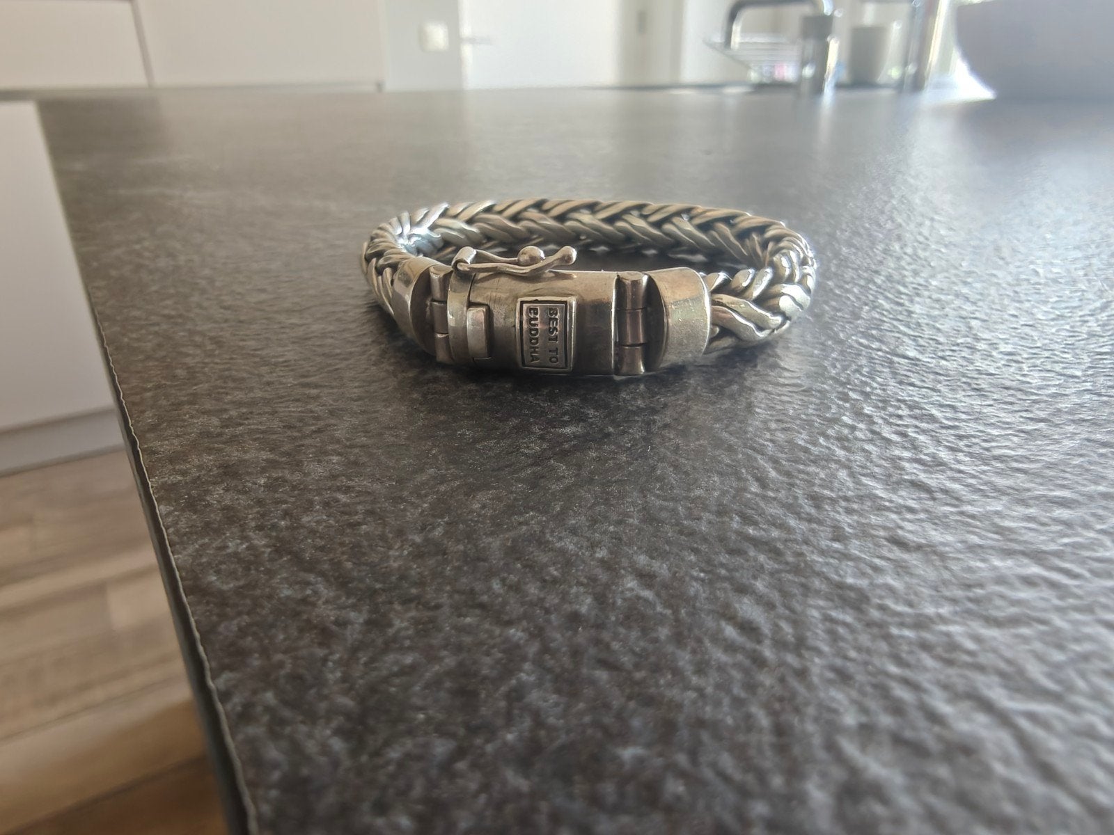 Best to Buddha zilveren armband 80g 20cm zwaar model, Gebruikt, Ophalen of Verzenden, 17 tot 18, Dame of Heer