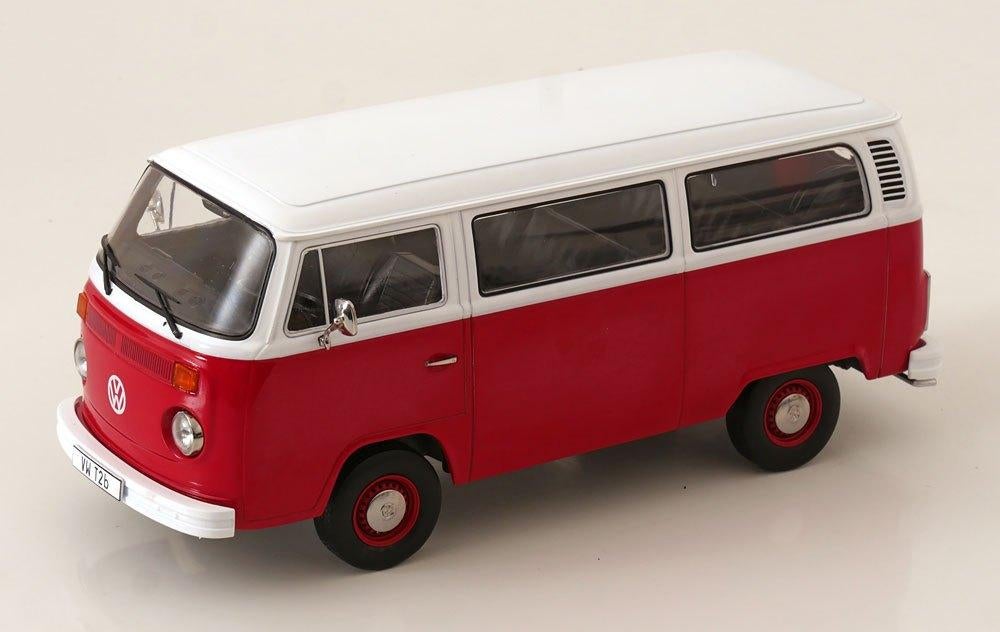 Volkswagen T2B Bus 1972 Rood / Wit 1-18 KK-Scale (Metaal), Overige merken, Tschuiten@hotmail.com, Duitsland, Auto