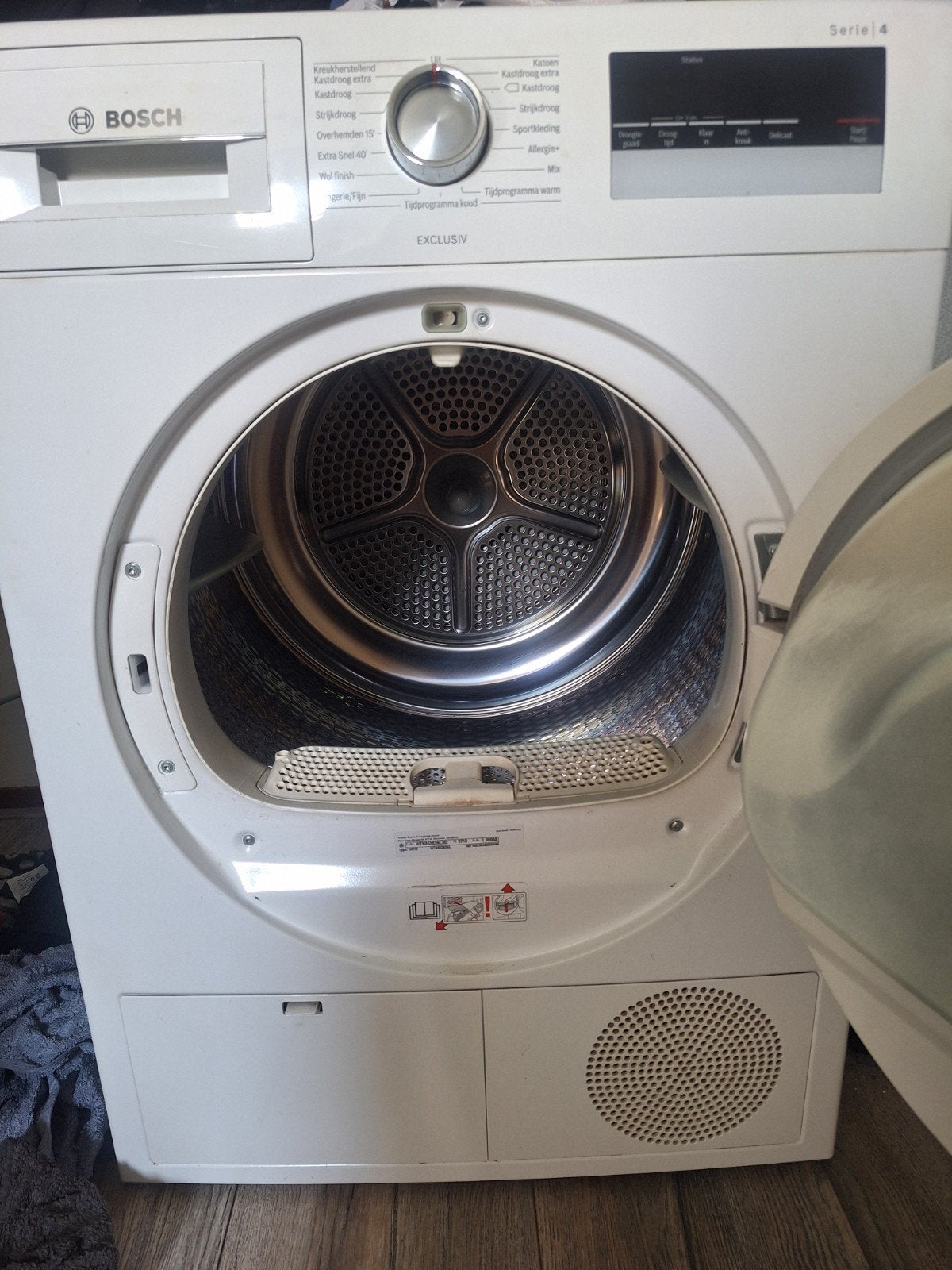 Bosch Serie 4 Exclusiv Condensdroger, Ophalen, Gebruikt, 8 tot 10 kg, Voorlader