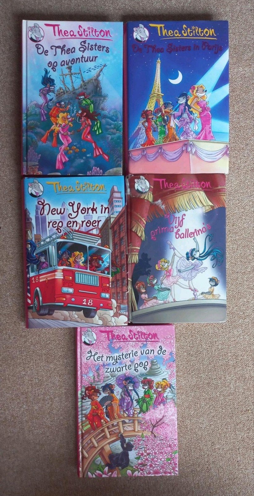 5 Thea Stilton boeken, Boeken, Ophalen, Zo goed als nieuw, Thea Stilton, Fictie
