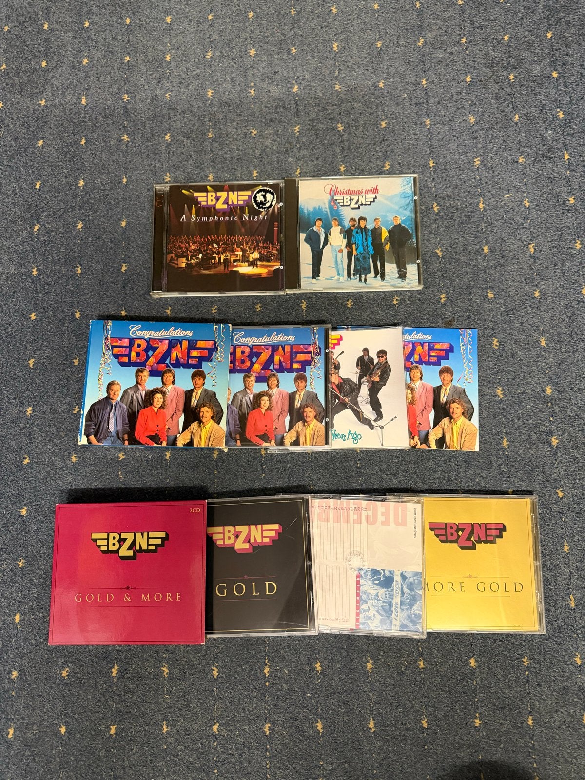 BZN CD collectie: Gold, More Gold, Congratulations, Christma, Cd's en Dvd's, Ophalen, Gebruikt, Pop, Inclusief doosje