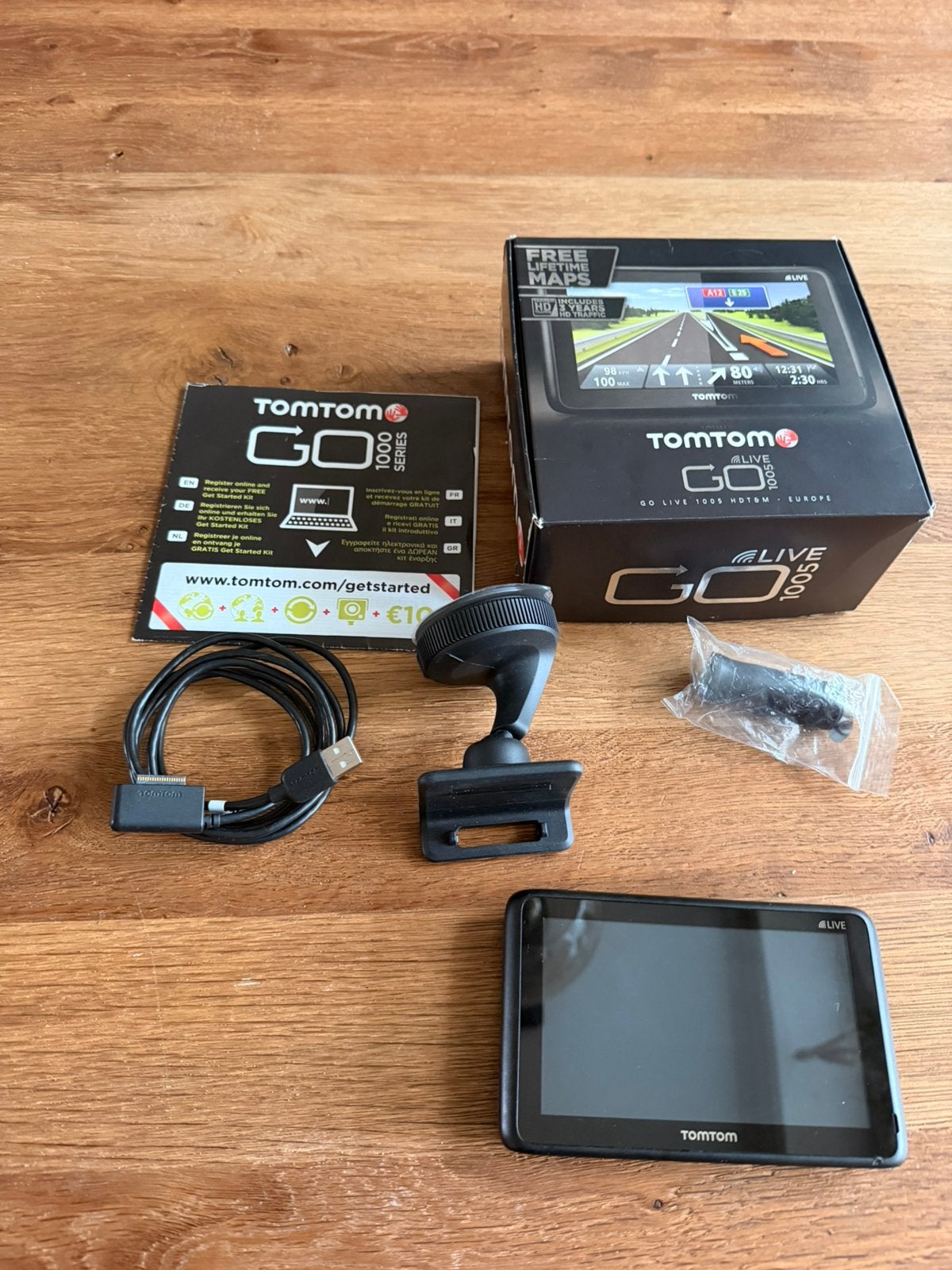 TomTom GO LIVE 1005 HDT&M Europe Navigatiesysteem, Ophalen of Verzenden, Gebruikt