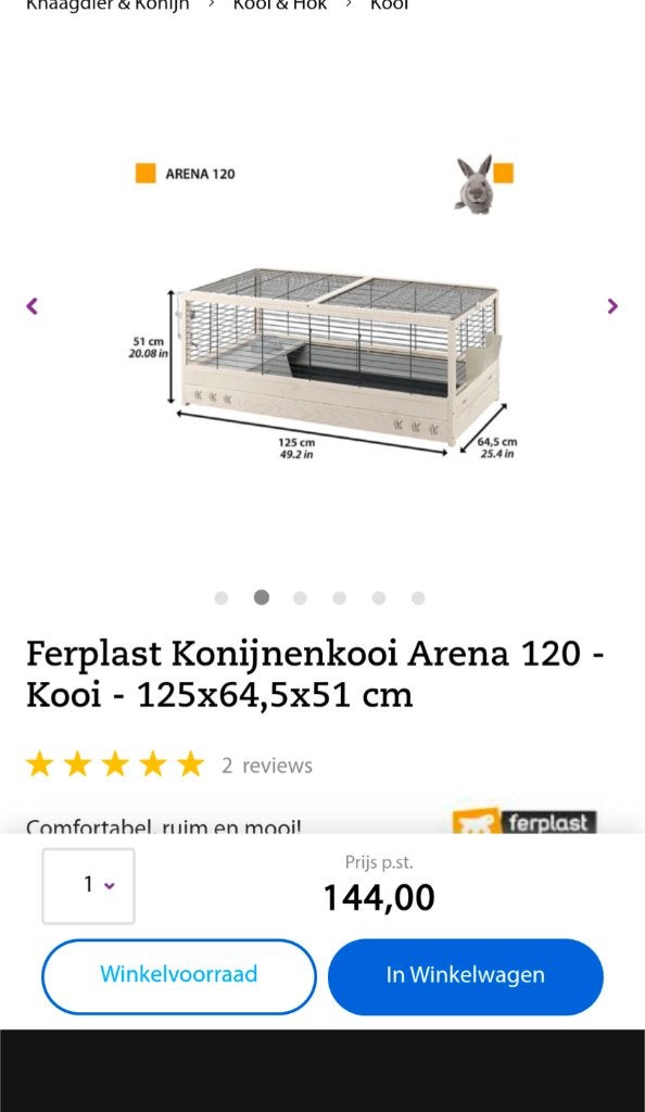 Konijnenhok groot binnen, Dieren en Toebehoren, Minder dan 60 cm, Ophalen of Verzenden, Konijn, Hok