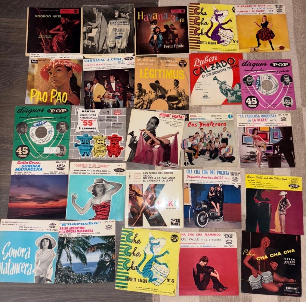 Platen met doos, Gebruikt, Voor 1960, Ophalen of Verzenden, 12 inch