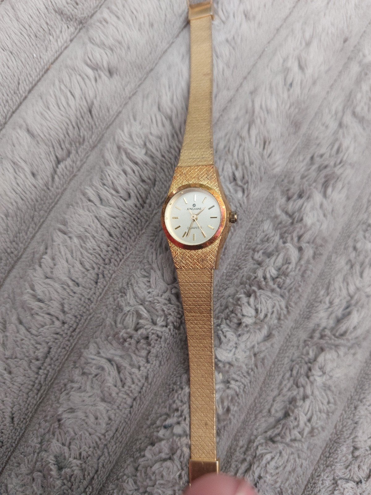 Junghans Quartz Dameshorloge Goudkleurig, Ophalen of Verzenden, Staal, Overige merken