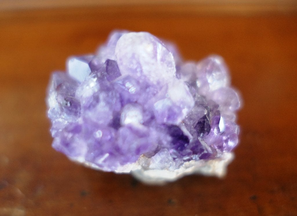 Amethist Cluster Natuurlijke paarse kristallen, Ophalen of Verzenden, Mineraal